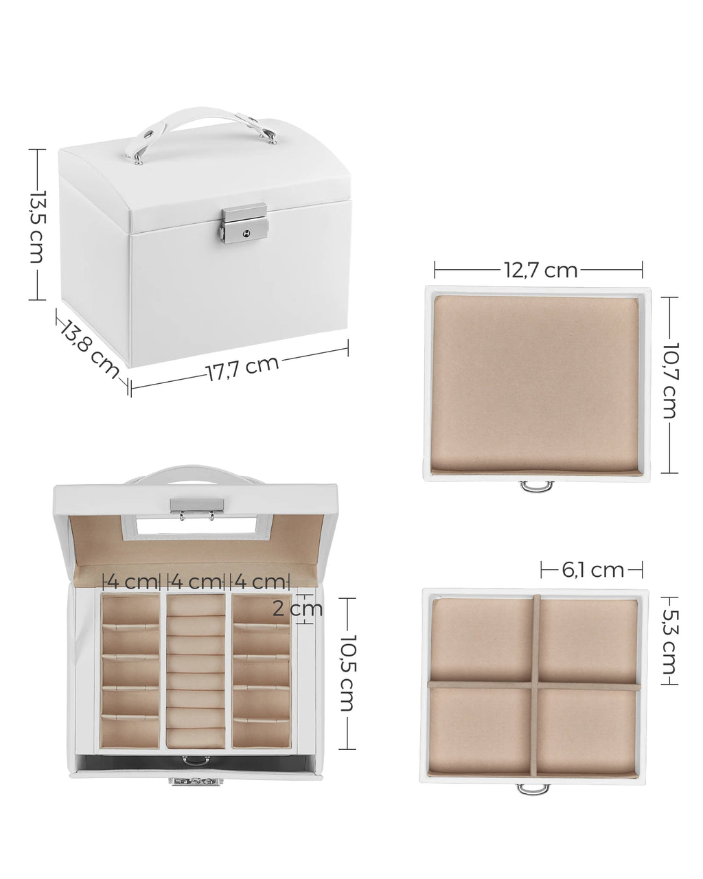 Premium Mirror Jewelry Organizer